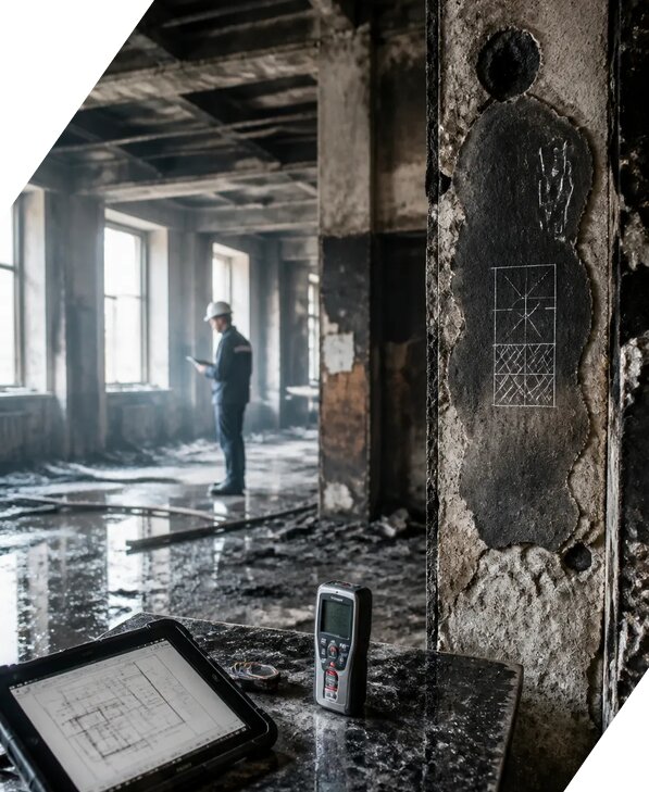 Обследование зданий после пожара в Реже от 16430 р. | ЭкспертизаРоссия